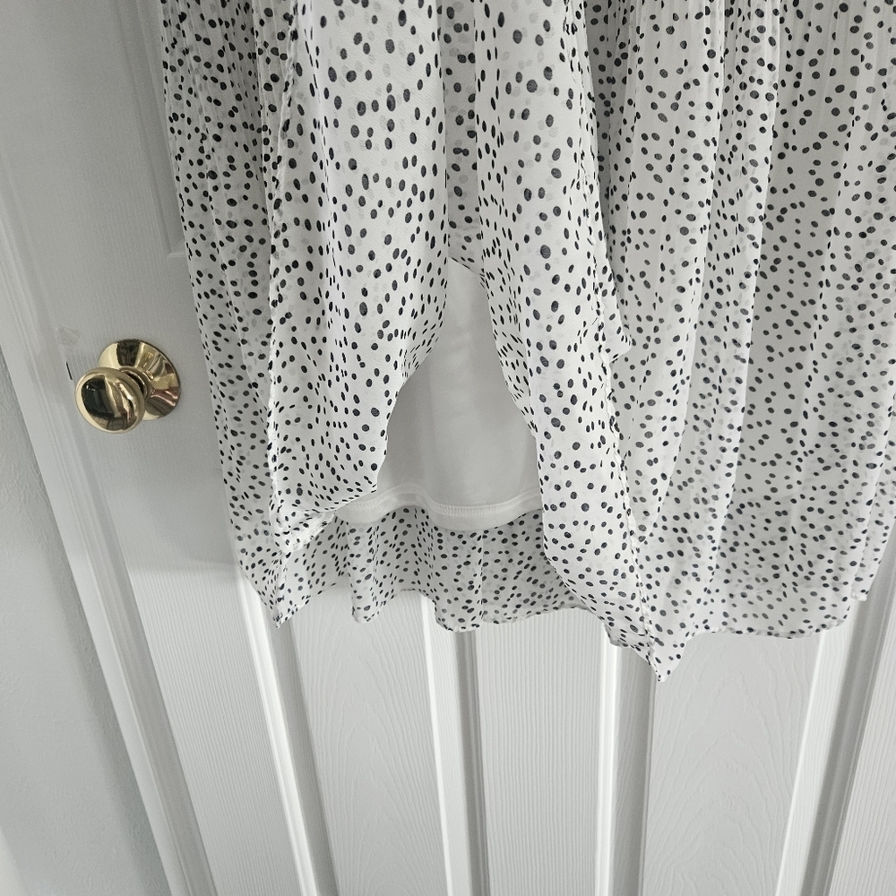 NWOT WD . NY Polka Dot Pleated Midi Skirt - Picture 9 of 9